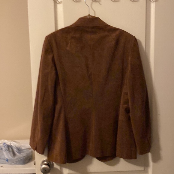 COPY - Adolf Schuman for Lilli Ann / size 10 Ultra Suede vintage blazer - Picture 5 of 5